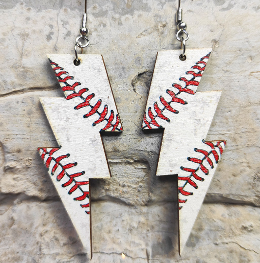 BASEBALL EARRINGS J35