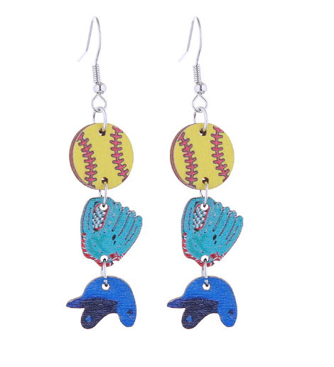 SOFTBALL EARRINGS J05