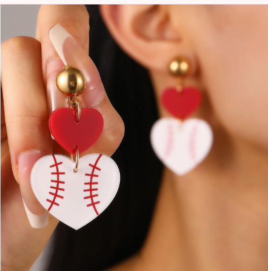 BASEBALL EARRINGS J06