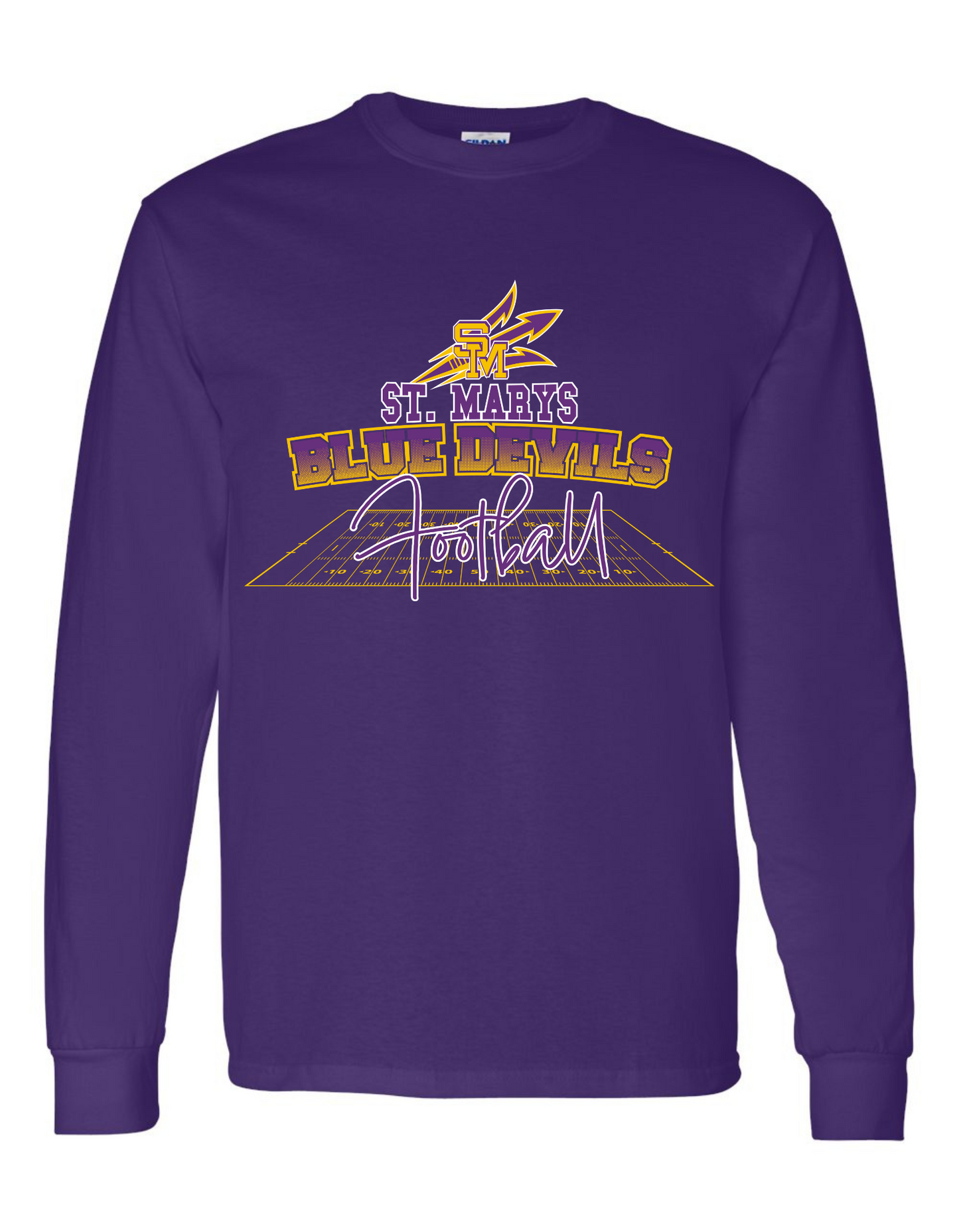 ST. MARYS FOOTBALL & CHEER T-SHIRTS LONG SLEEVE