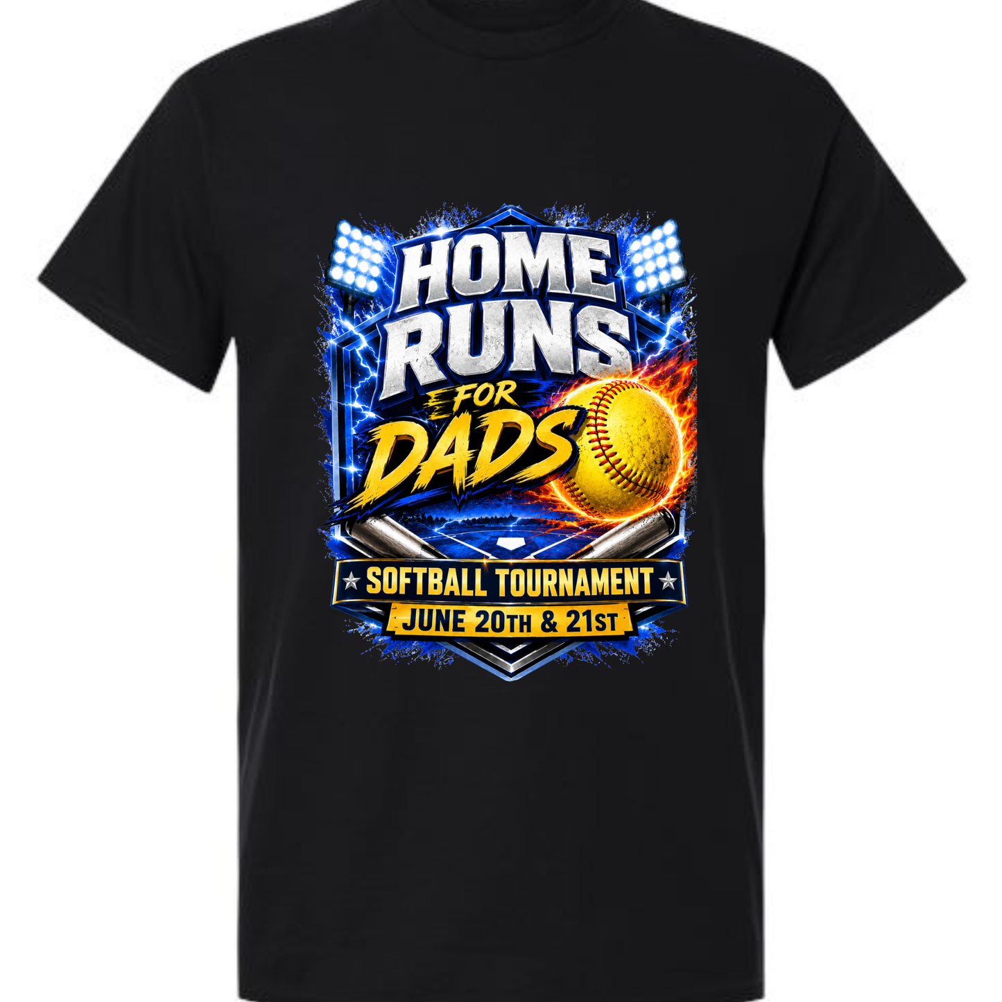 HOME RUNS FOR DAD TEE SHIRTS.
