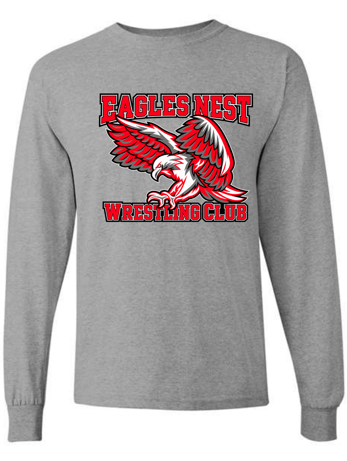 EAGLES NEST WRESTLING CLUB LONG SLEEVE TEE SHIRT
