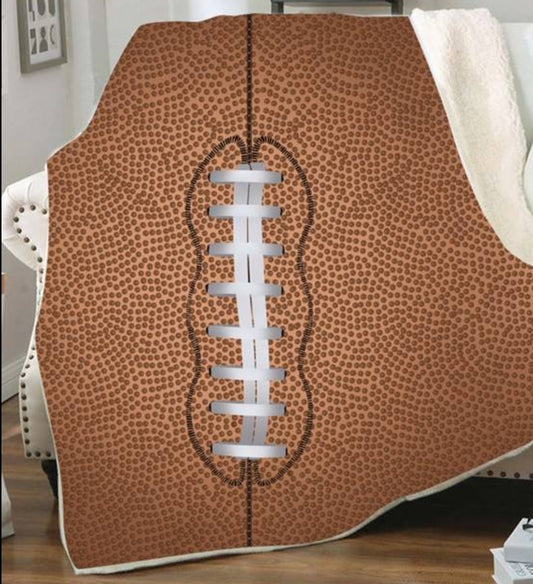 Football Fleece Blanket