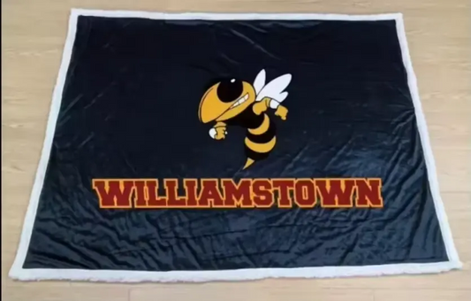 WILLIAMSTOWN FOOTBALL SHERPA WOOL BLANKET
