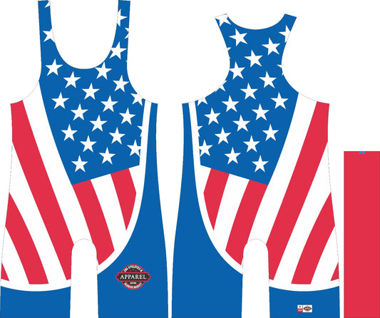 American Flag Wrestling Singlet