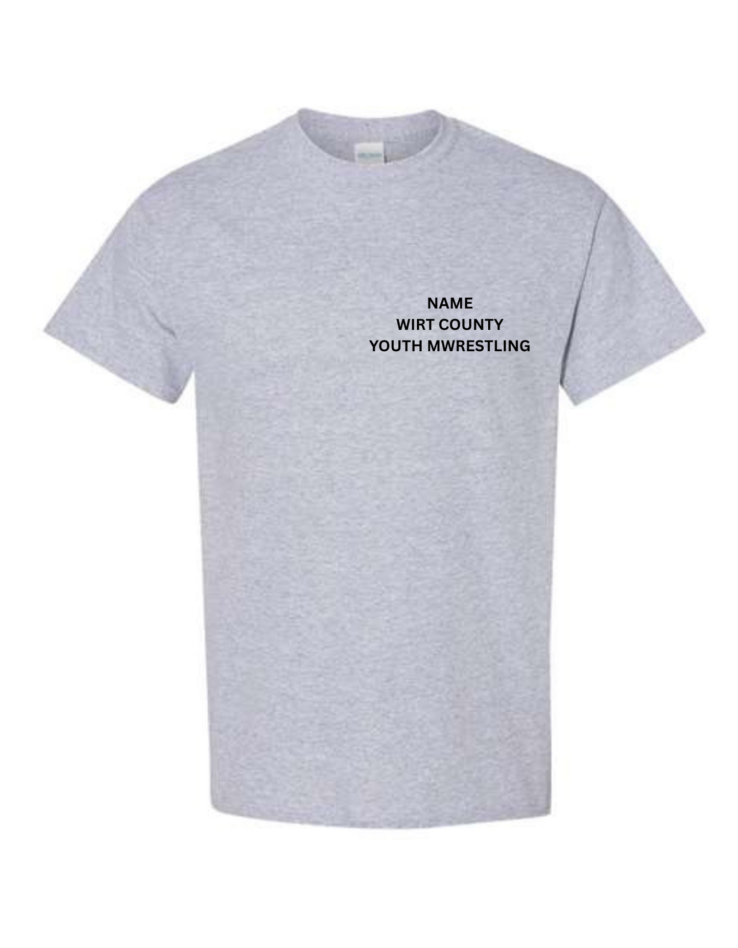 WIRT COUNTY YOUTH WRESTLING T-SHIRTS SHORT SLEEVE