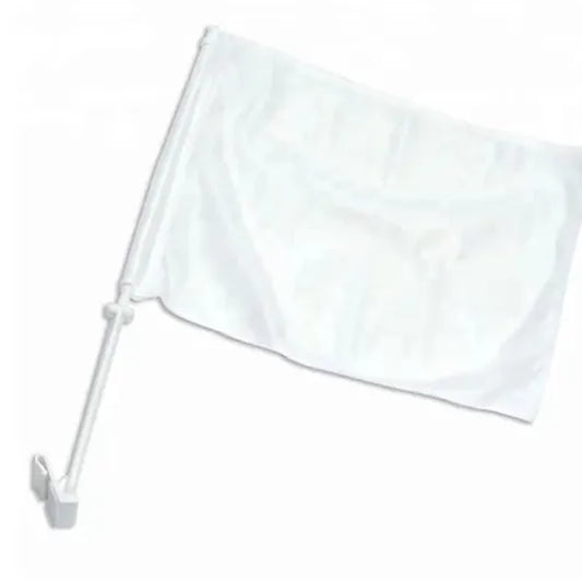 Car Flag Blank with Plastic Pole