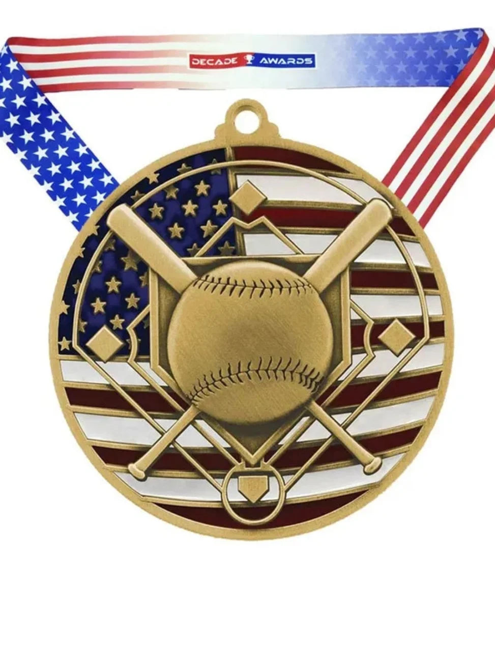 Baseball/Softball Patriotic Medal