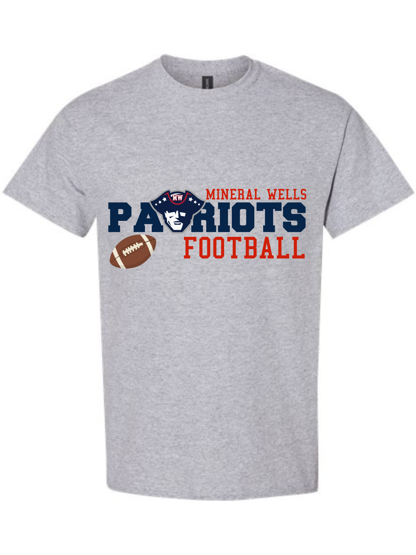 MINERAL WELLS PATRIOT FOOTBALL TEE