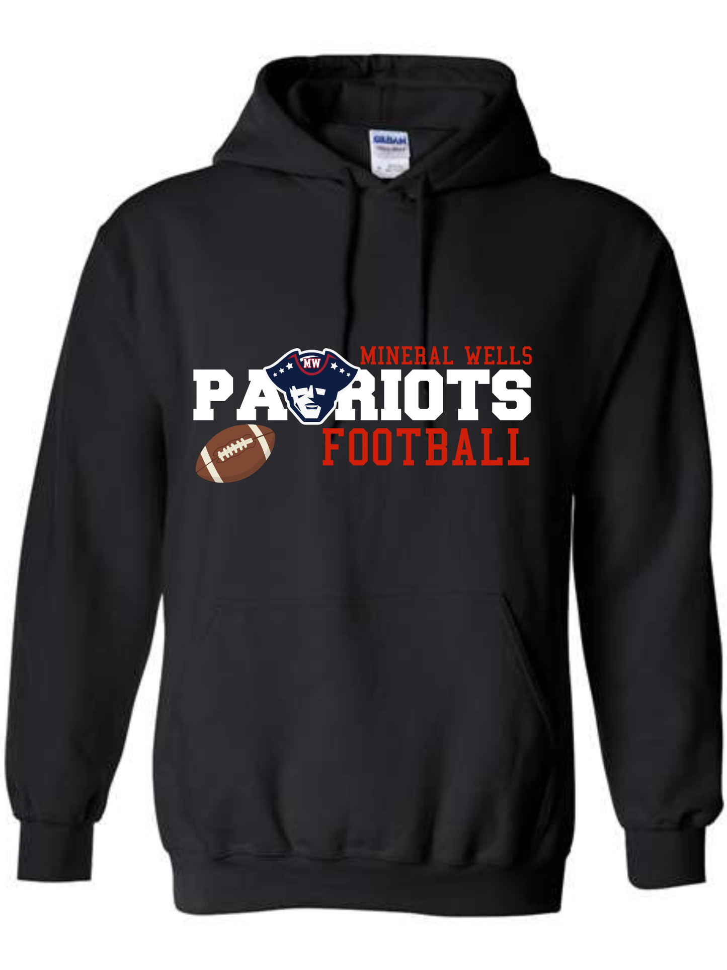 MINERAL WELLS PATRIOT FOOTBALL HOODIE