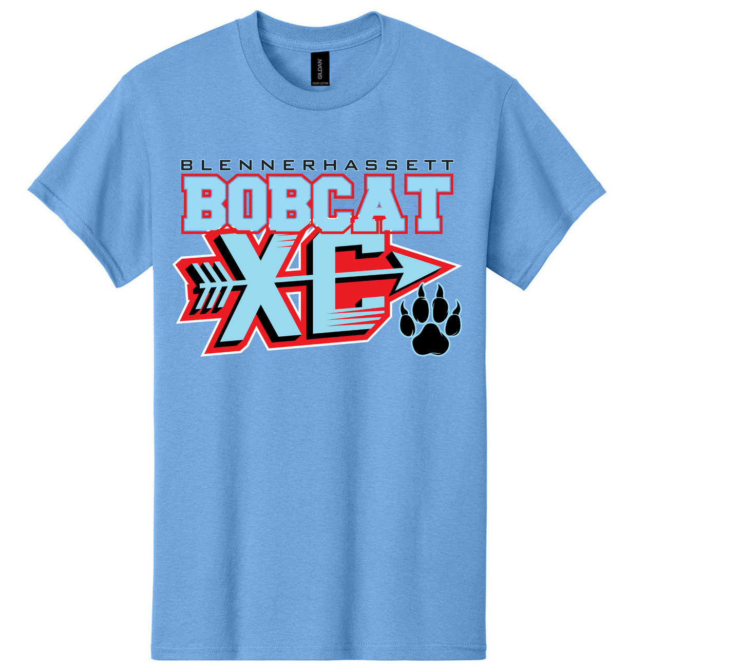 BLENNERHASSETT BOBCATS XC TEE