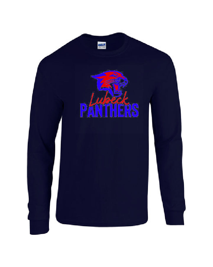 Lubeck Spirit Wear - Panthers Logo Long Sleeve T Shirt