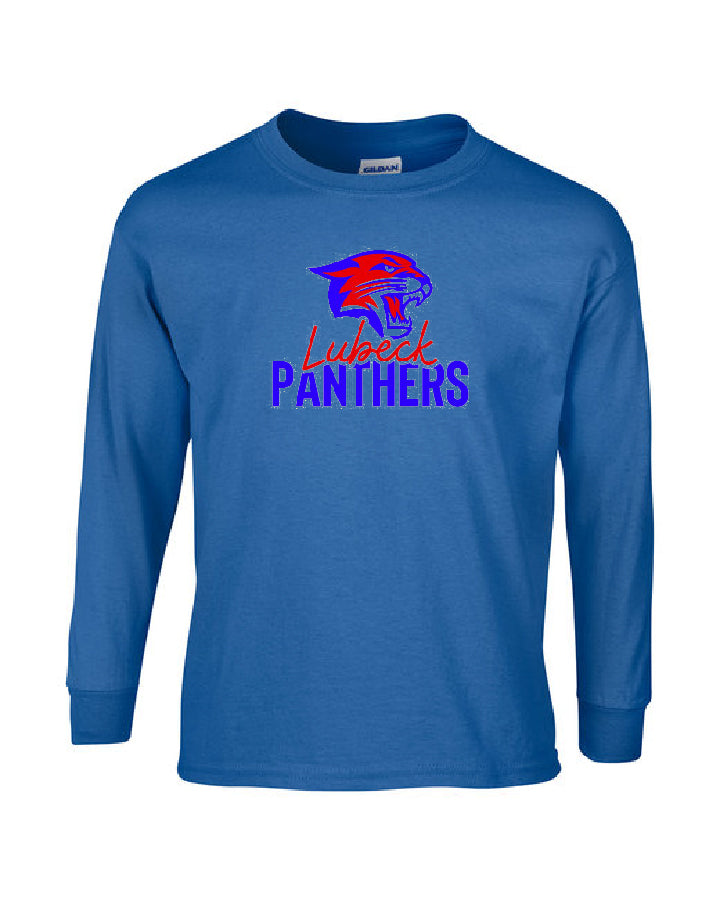 Lubeck Spirit Wear - Panthers Logo Long Sleeve T Shirt