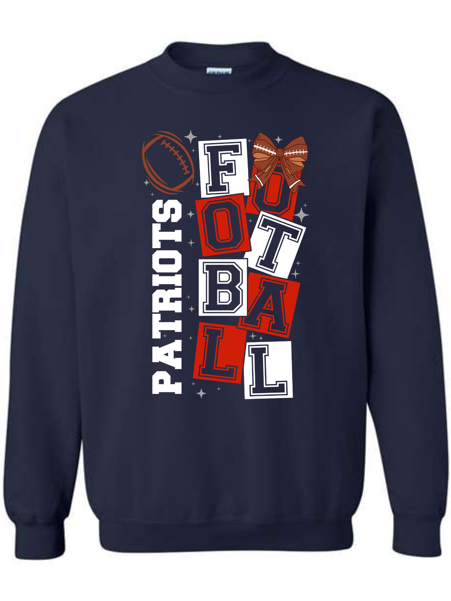 MINERAL WELLS PATRIOT FOOTBALL LONGSLEEVEE TEE