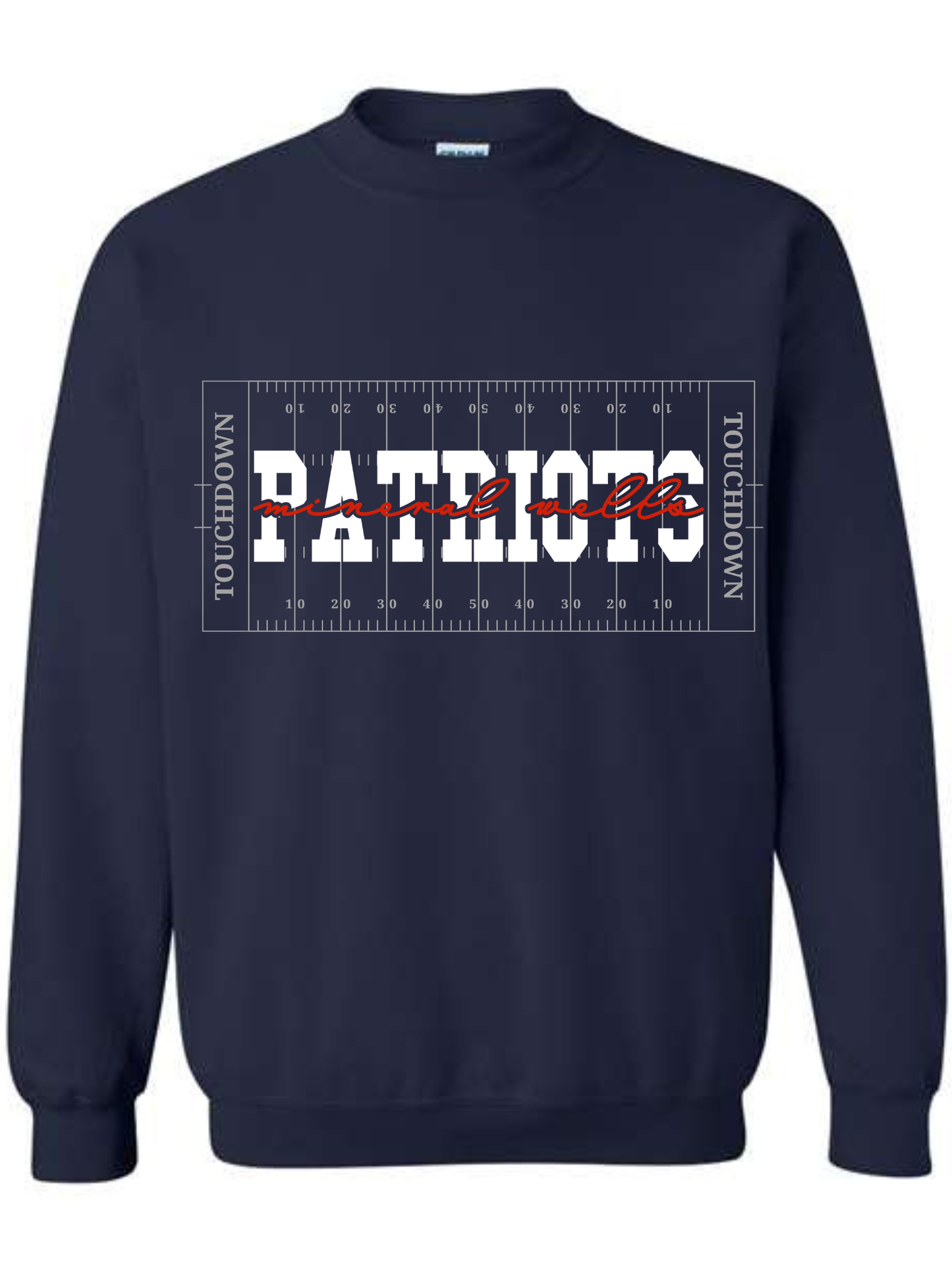 MINERAL WELLS PATRIOT FOOTBALL LONGSLEEVEE TEE