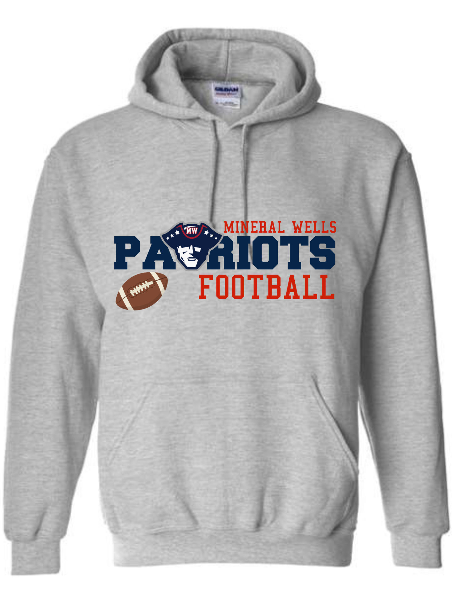 MINERAL WELLS PATRIOT FOOTBALL HOODIE