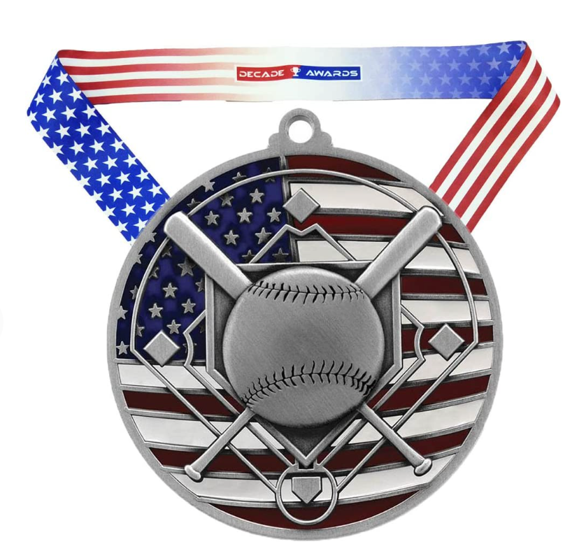 Baseball/Softball Patriotic Medal