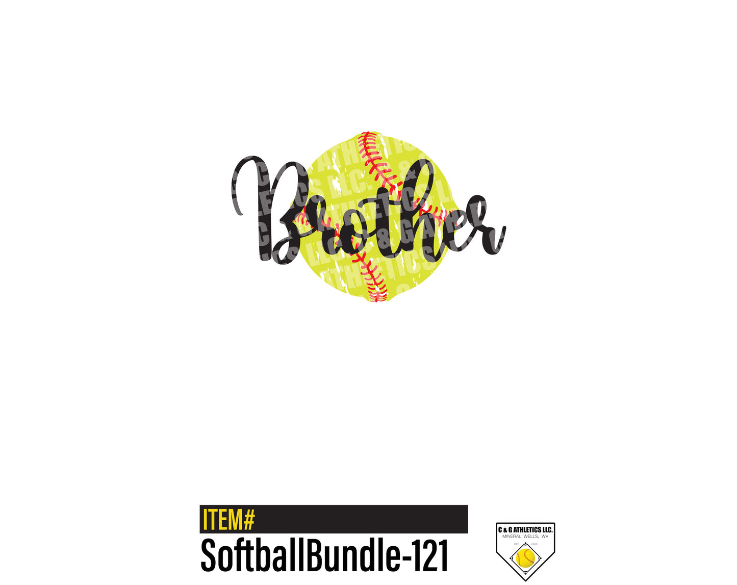 Brother Softball. Full-Color, Short Sleeve T-Shirt