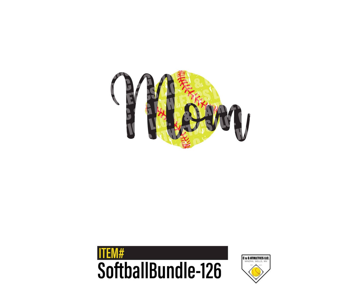 Mom Softball. Full-Color, Short Sleeve T-Shirt