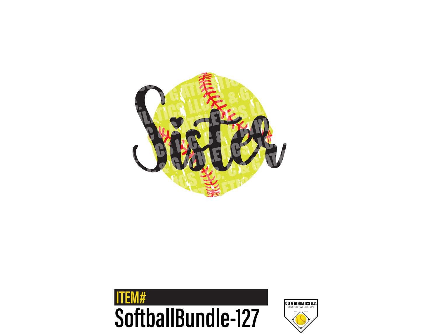 Sister Softball. Full-Color, Short Sleeve T-Shirt