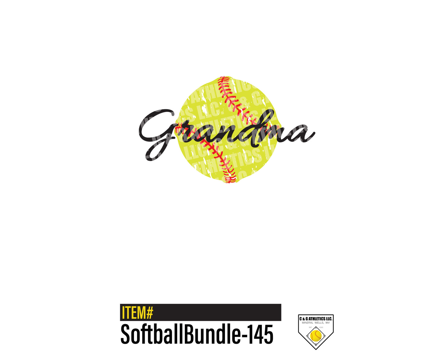 Grandma Softball. Full-Color, Short Sleeve T-Shirt