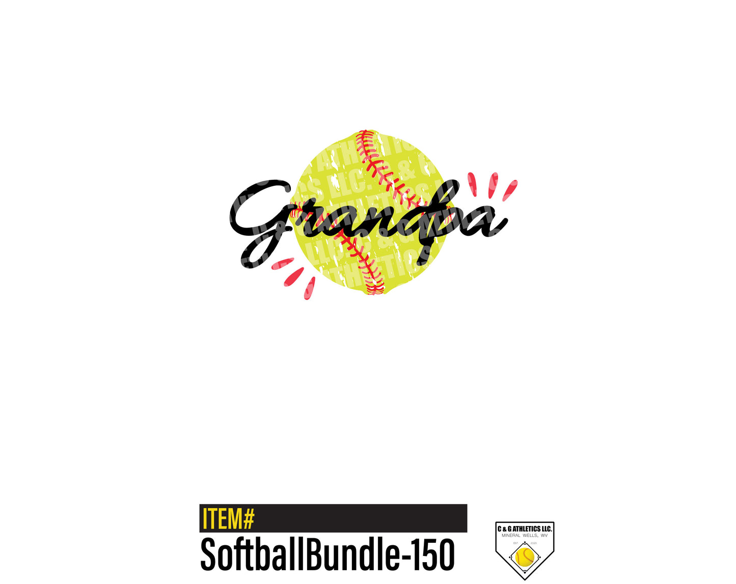 Grandpa Softball. Full-Color, Short Sleeve T-Shirt