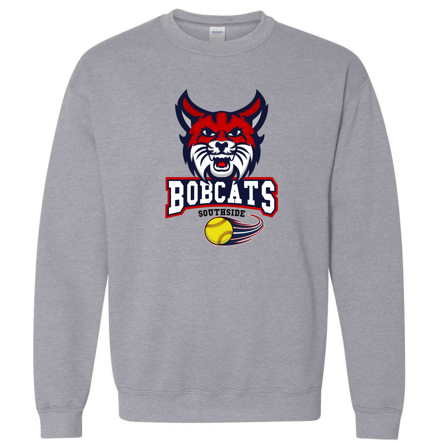 Southside Bobcats Softball Crewneck