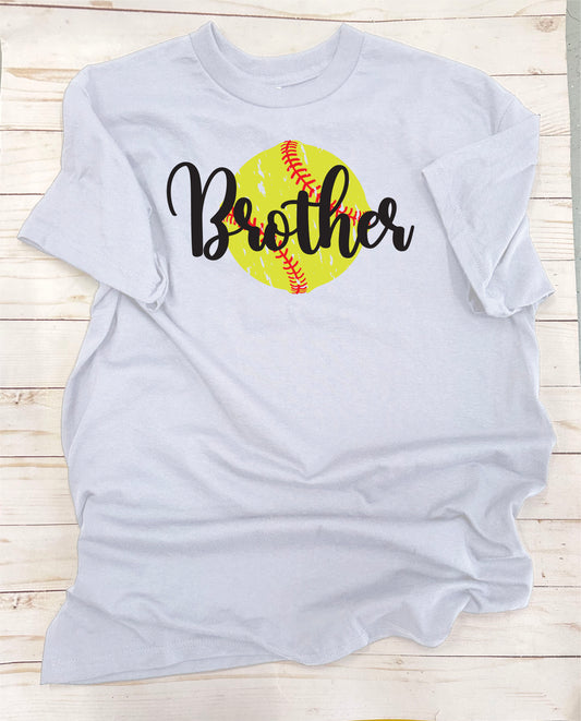 Brother Softball. Full-Color, Short Sleeve T-Shirt