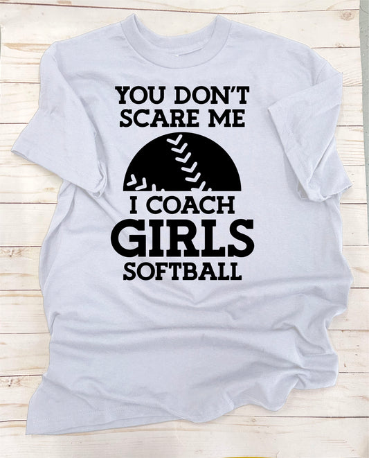 I Coach Softball. Solid-Color, Short Sleeve T-Shirt