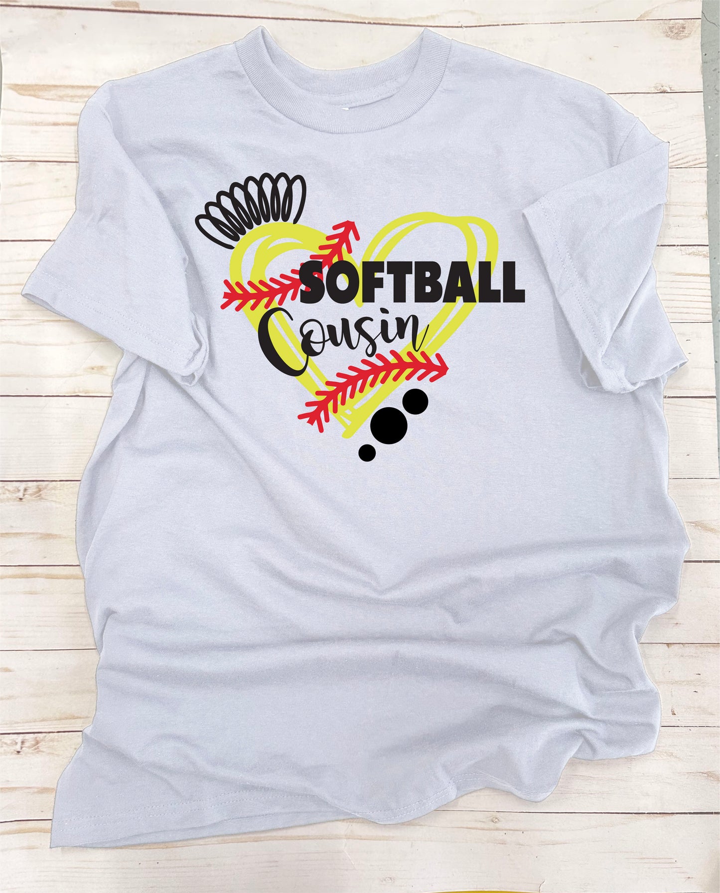 Softball Cousin. Full-Color, Short Sleeve T-shirt