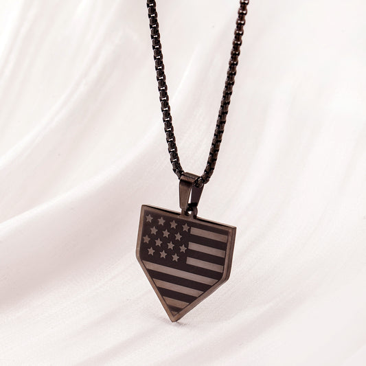 BLACK BASE W/FLAG J38