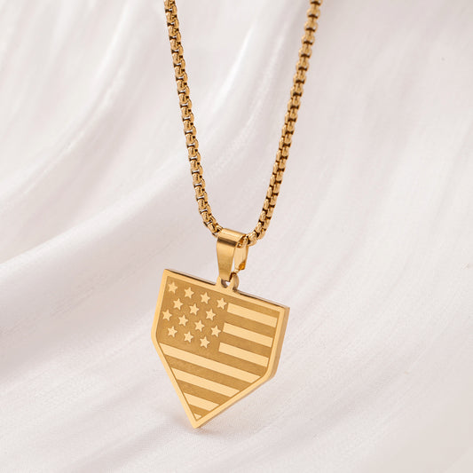 GOLD BASE W/FLAG J36