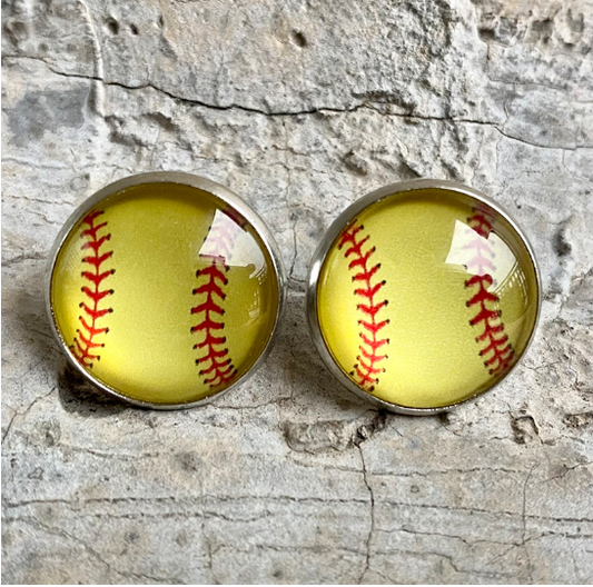 SOFTBALL EARRINGS J11