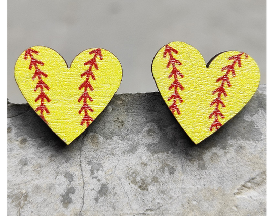 SOFTBALL EARRINGS J18