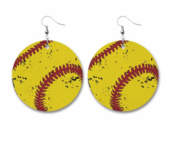 SOFTBALL EARRINGS J20