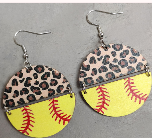 SOFTBALL EARRINGS J25