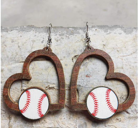 BASEBALL EARRINGS J27
