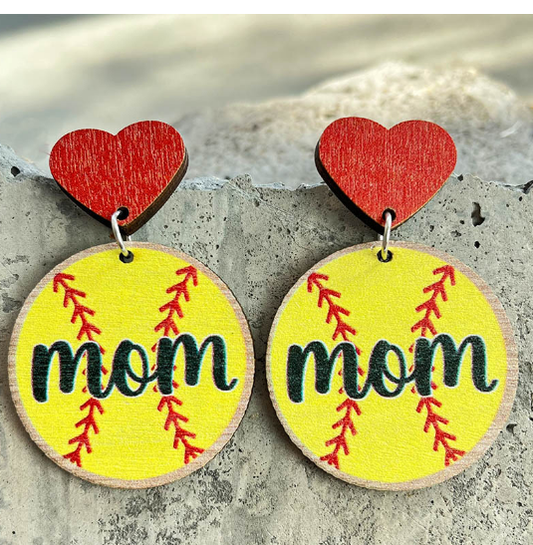 SOFTBALL EARRINGS J30