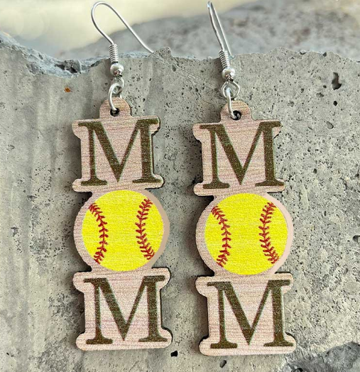 SOFTBALL EARRINGS J32