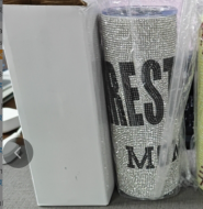 CUSTOM WRESTLING RHINESTONE TUMBLER