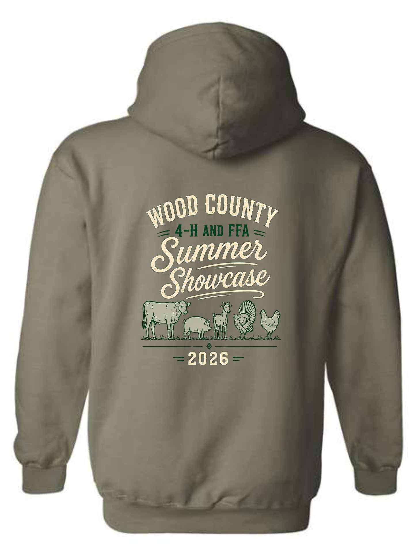 WOOD COUNTY 4-H & FFA SUMMER SHOWCASE HOODIE