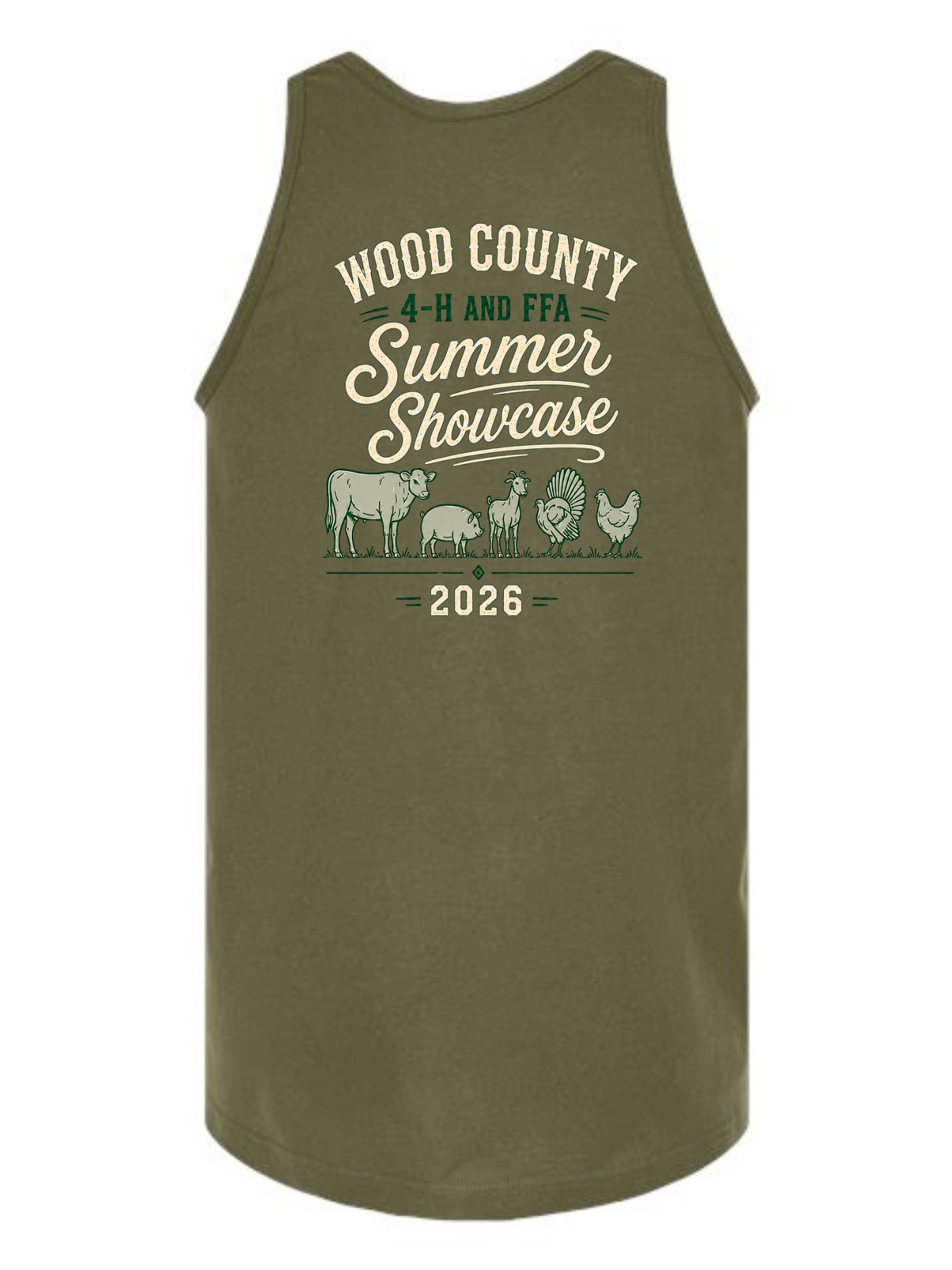 WOOD COUNTY 4-H & FFA SUMMER SHOWCASE UNISEX TANK TOP