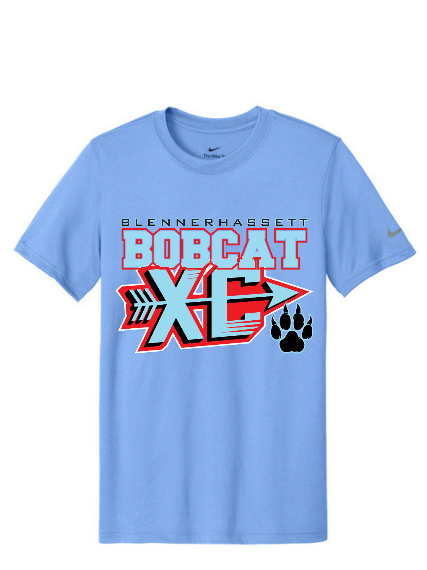 BLENNERHASSETT BOBCATS XC Nike Swoosh Sleeve rLegend Tee