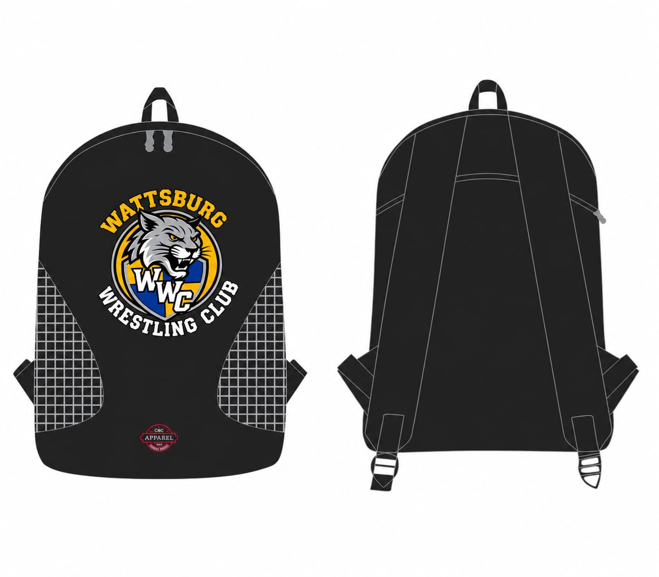 WATTSBURG WRESTLING CLUB CUSTOM BAG