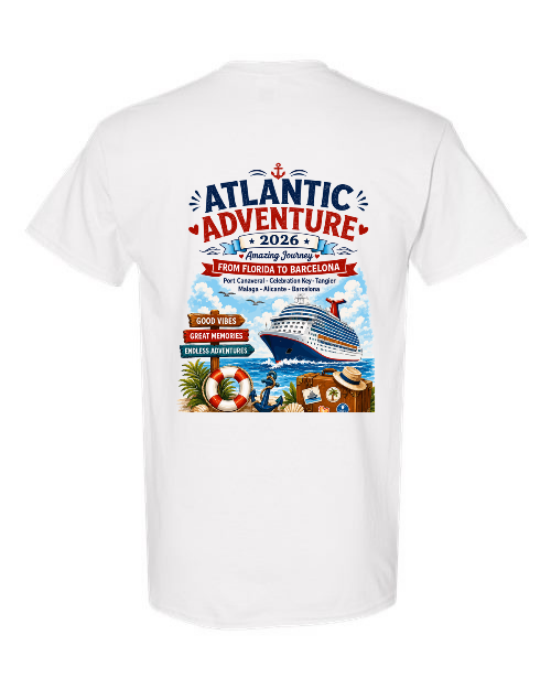 2026 Transatlantic Cruise to Barcelona Tee Shirt