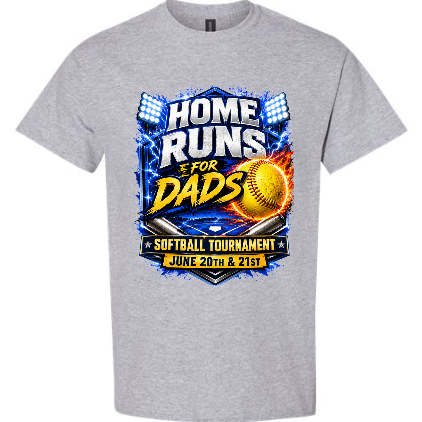 HOME RUNS FOR DAD TEE SHIRTS.