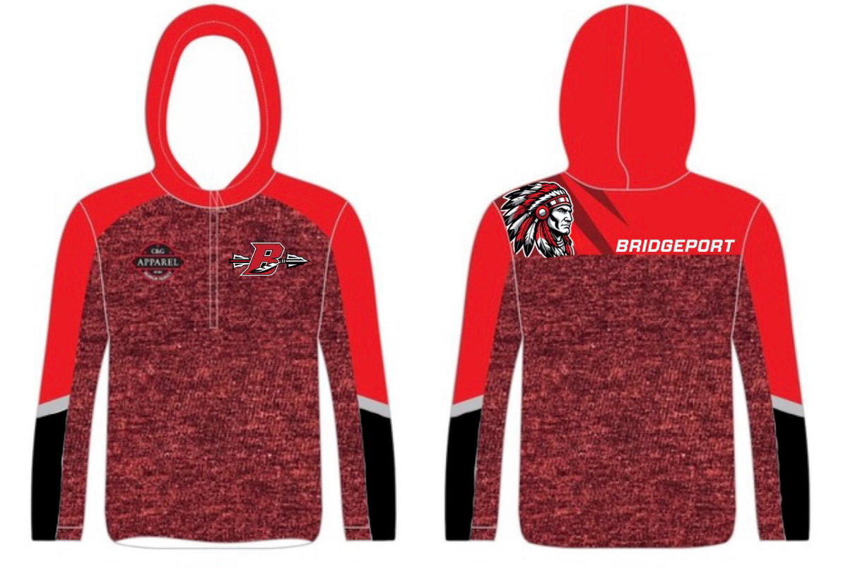 BRIDGEPORT WRESTLING SUBLIMATED LIGHT WEIGHT HOODIE