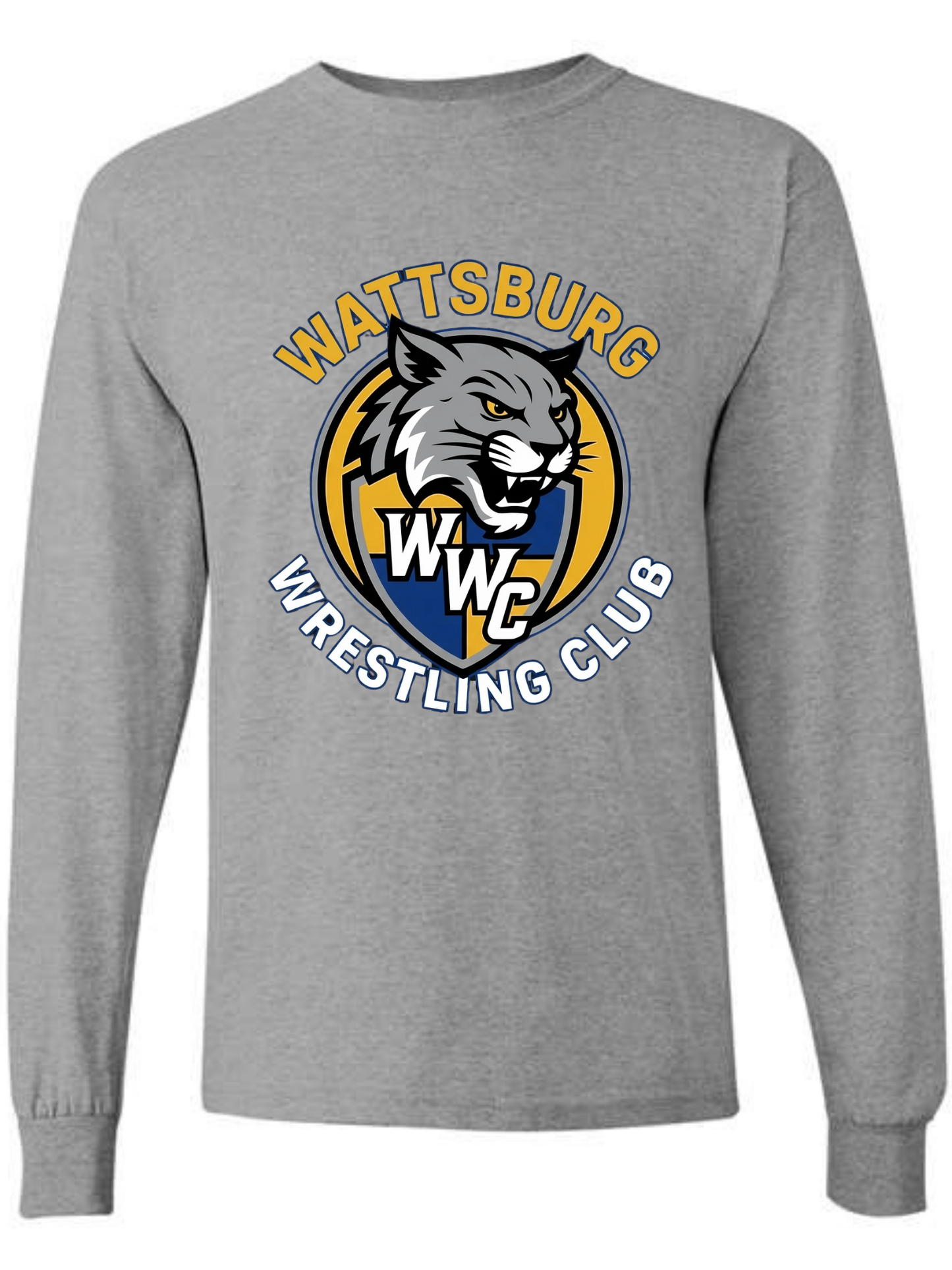WATTSBURG WRESTLING CLUB LONG SLEEVE TEE